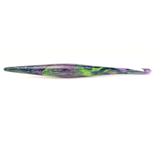 Furls Crochet Hook, Borealis Streamline Galaxy, Ergonomic Handle Crochet Hooks 7"
