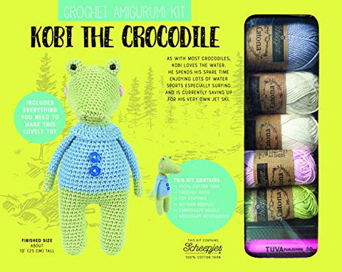 Crochet Amigurumi Kit-KOBI THE CROCODILE