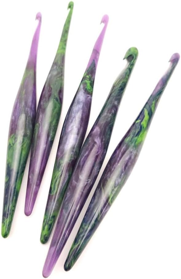 Furls Crochet Hook, Borealis Streamline Galaxy, Ergonomic Handle Crochet Hooks 7"