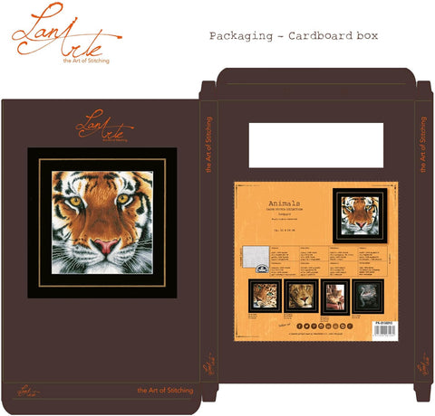 Tiger (Evenweave) - Lanarte Cross Stitch Kit PN-0156010