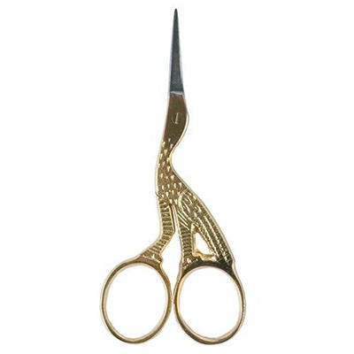Allary Ultra Fine Stork 3-1/2 Inch Needlework Scissors