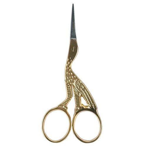 Allary Ultra Fine Stork 3-1/2 Inch Needlework Scissors