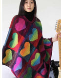 Knitting Kit, NORO "Heart Poncho" Digital Download, Pattern Only