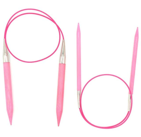 Lykke Circular Knitting Needles, Blush Fixed Circular Needles, Knitting Needles - 32" (80cm) (3.75mm/US5)