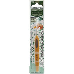 Clover Soft Touch Steel Crochet Hooks, No. 4 1.25mm