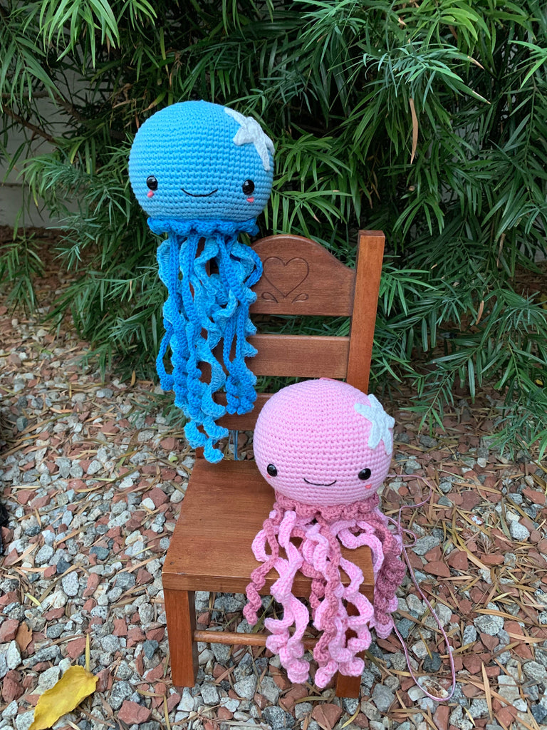 Amigurumi Crochet Jellyfish Octopus Toy, Cute Jellyfish Plush