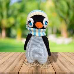 Cute Crocheted Penguin Amigurumi Doll | Mini Handmade Penguin Figurine | Small Stuffed Penguin Plush Toy