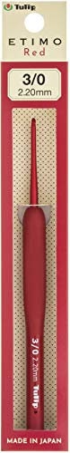 Tulip Etimo Red Crochet Hook Set - size 1.8mm - 5mm