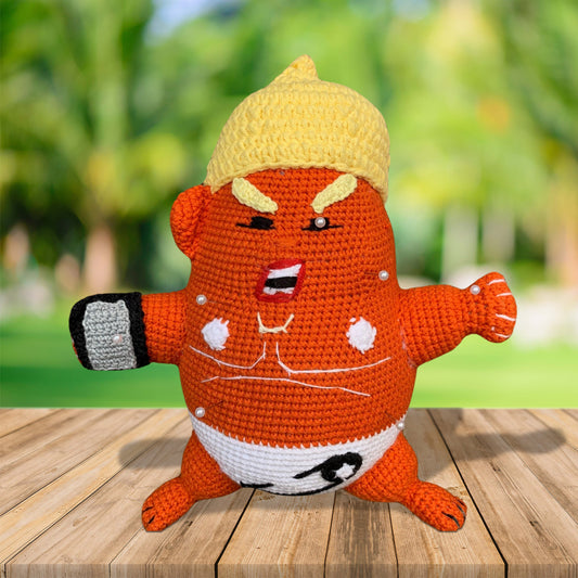 crochet donald trump, donald trump amigurumi, trump crochet, small stuffed donald trump, stuffed donald trump, trump amigurumi, donald trump crochet amigurumi, small crochet trump, trump doll, stuffed trump doll, crochet donald trump amigurumi, amigurumi donald trump crochet