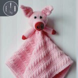 Knitting Pattern, Pig Baby Comforter, Lovey Pattern, Pattern Only, Digital Download