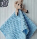 Knitting Pattern, Teddy Bear Baby Comforter, Lovey Pattern, Pattern Only, Digital Download