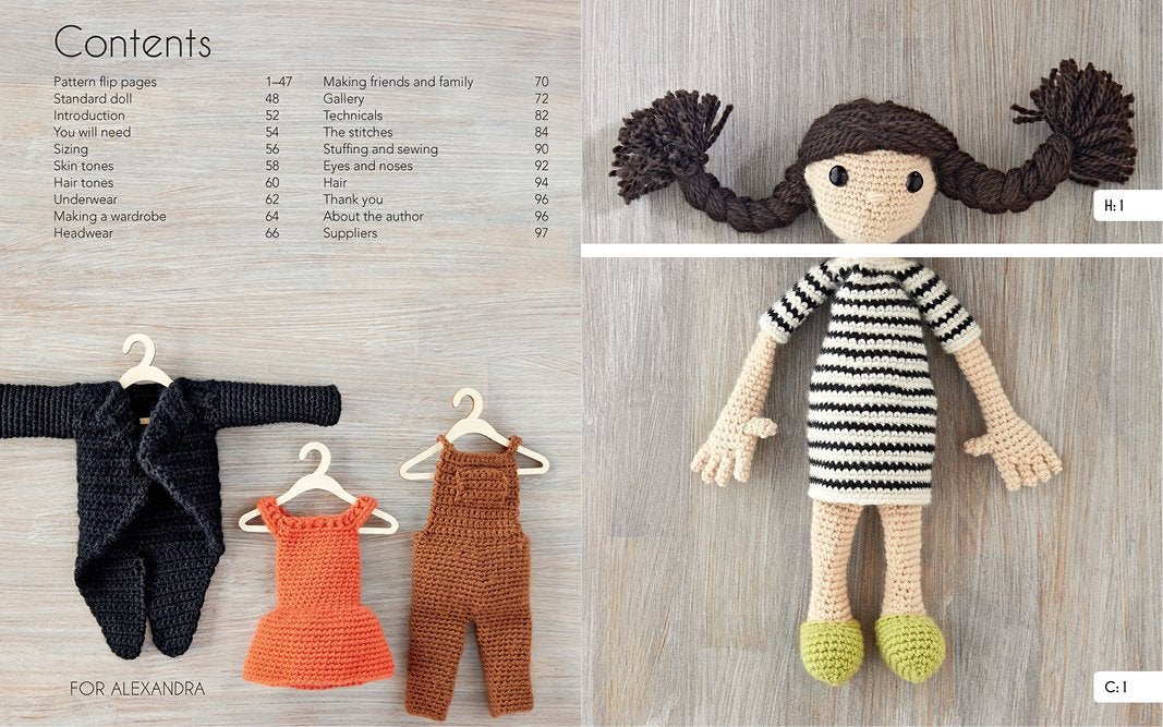 Doll Crochet Patterns Book, Edward's Crochet Doll Emporium: Flip the Pages to Make Over a Million Mix-and-Match Dolls