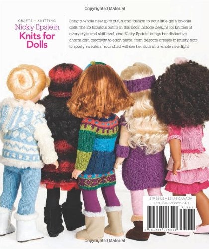 Nicky Epstein Knits for Dolls: 25 Fun, Fabulous Outfits for 18-Inch Dolls, Knitting Patterns