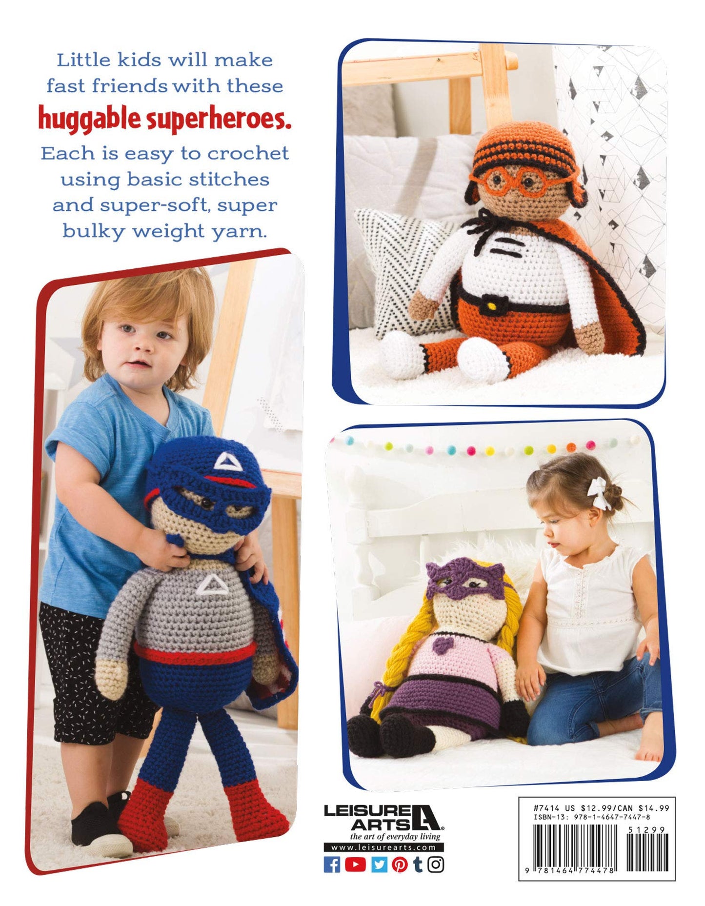 Huggable Superheroes: Spark Your Child's Imagination with 5 Easy to Crochet Characters!