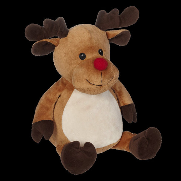 Embroider Buddy Randy Reindeer Buddy, Machine Embroidery Blank, Baby's First Christmas, Ready to Embroider