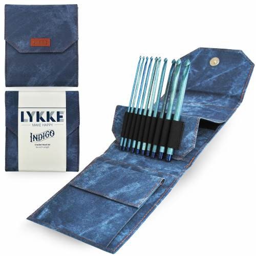 LYKKE CRAFTS Indigo  6" Crochet Hooks Set